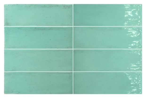 Carrelage Fango 5 x 15 cm Aquamarine Gloss