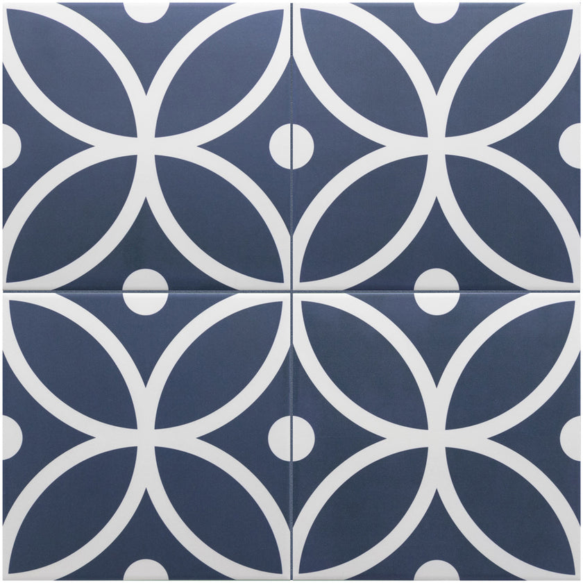 Carrelage Rivoli 20 x 20 cm Bergen Azul