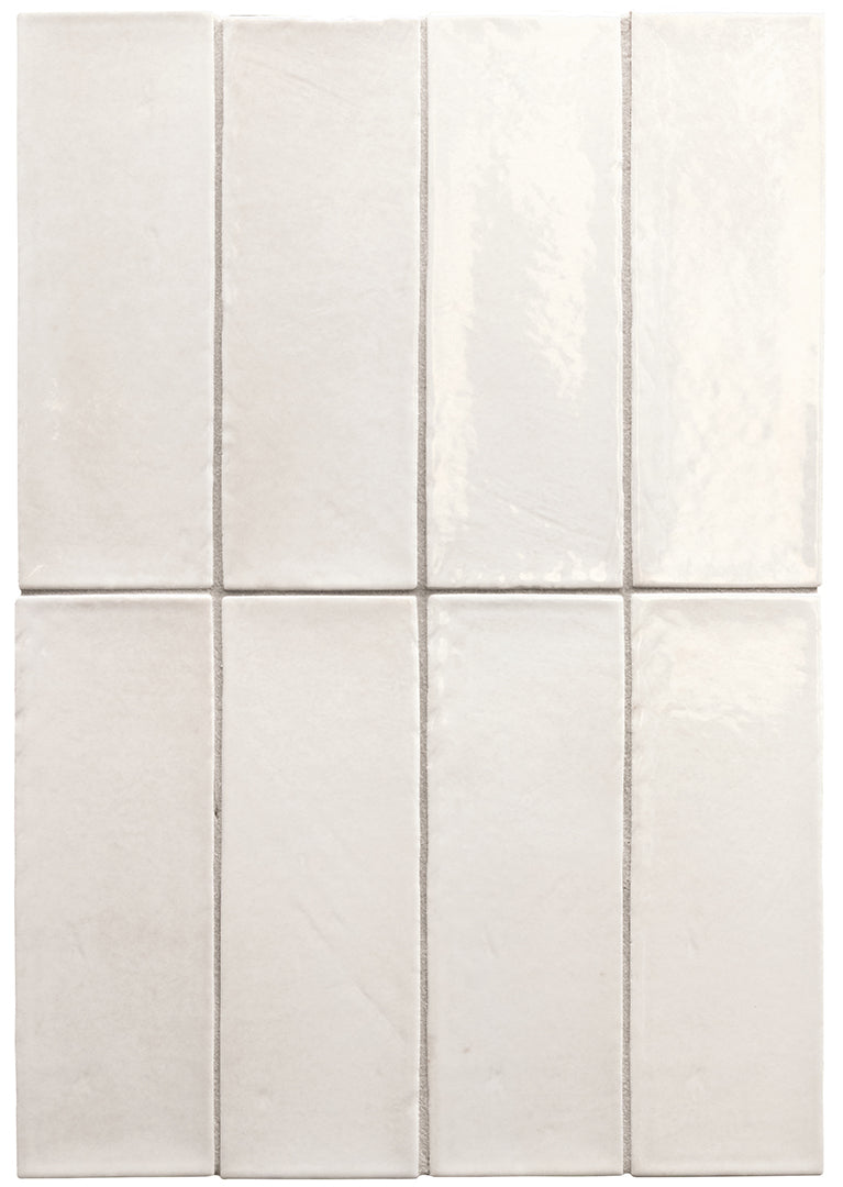 Carrelage Miyako 5 x 15 cm White Gloss