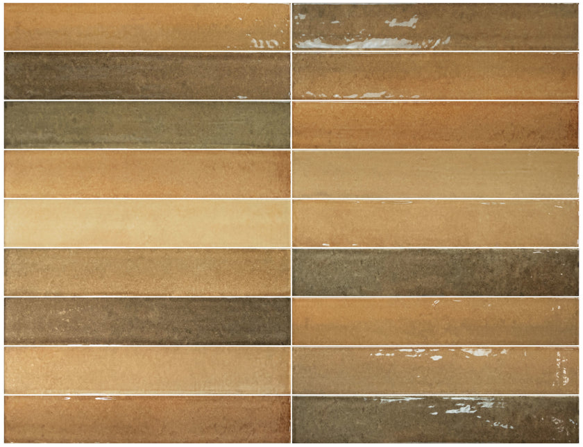 Carrelage Isola 5 x 30 cm Golden Glow