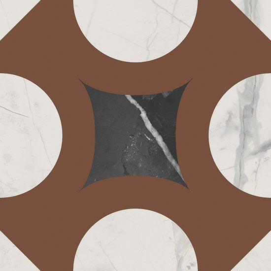 FIORANESE MARMOREA INTENSA 20 DECO DUSTY MAUVE 20,13x20,13 MAT