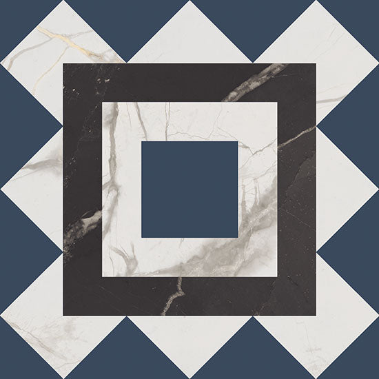 FIORANESE MARMOREA INTENSA 20 DECO BLUEBERRY 20,13x20,13 MAT