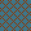 mosaïque CE.SI. Le Fantasie motif Zig Zag 5x5 cm sur trame