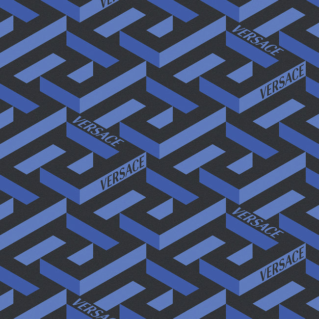 Carrelage Versace Icons LA Greca Maxi Blue 60x120 cm