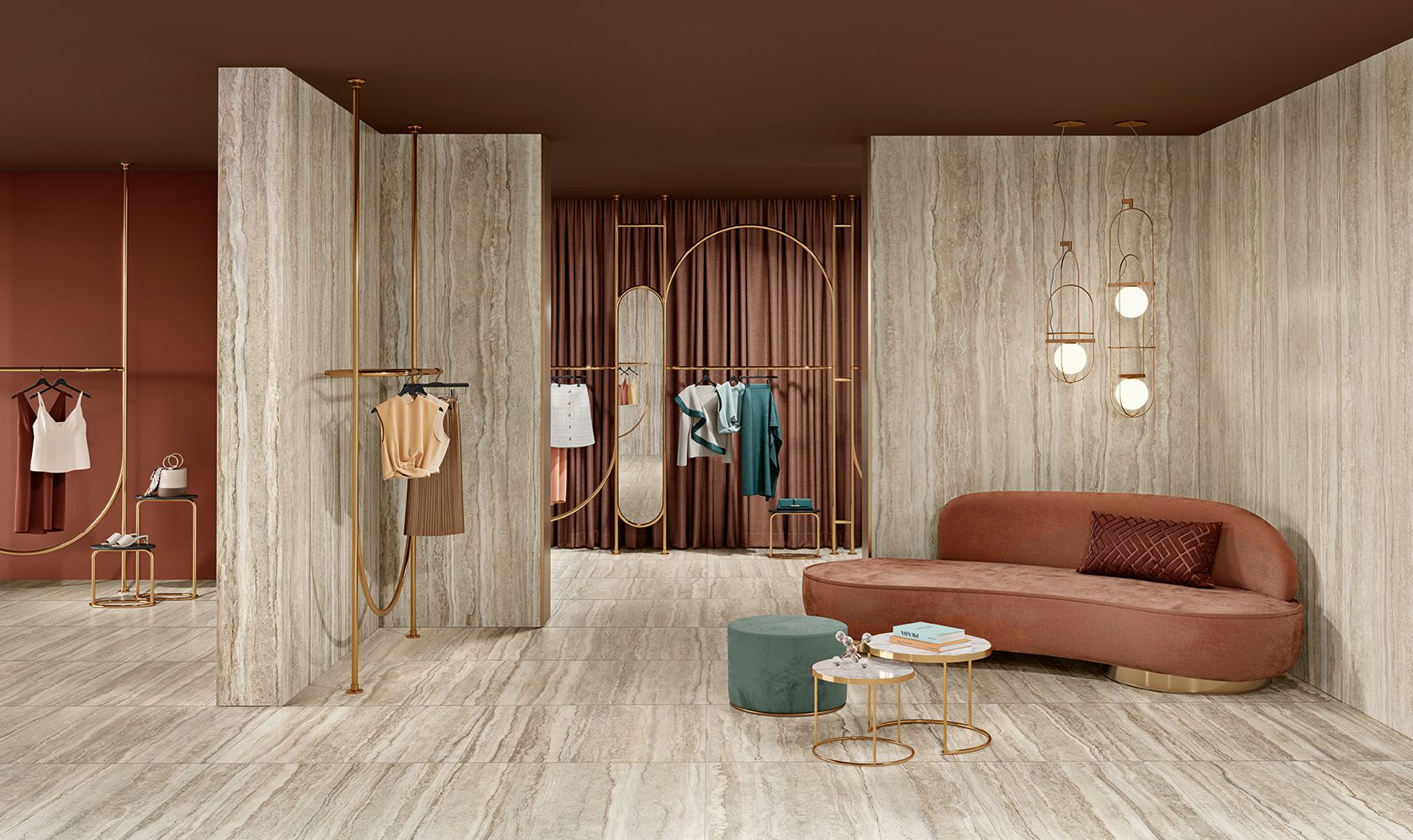 MARGRES LINEA ENDLESS TRAVERTINO 50x100 SMOOTH