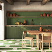 Carrelage effet carreaux de ciment Vives 1900 Verde 20x20 cm