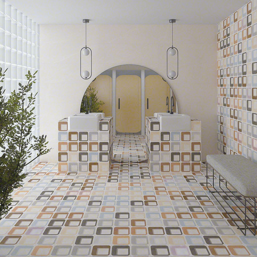 Carrelage effet carreaux de ciment Vives Pop Tile Ferus-R 15x15 cm
