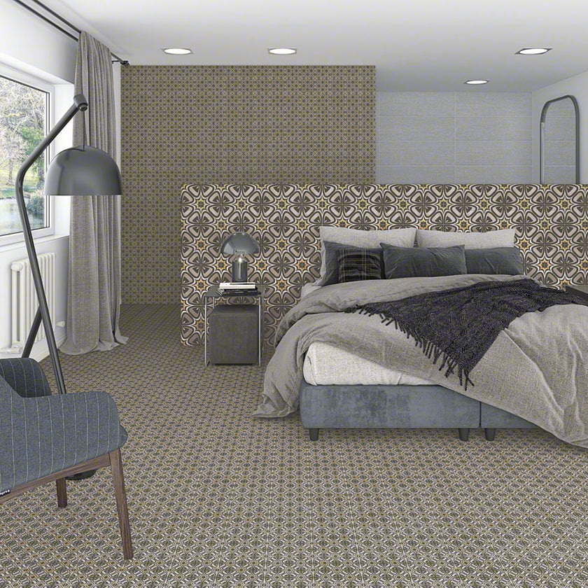 Carrelage effet carreaux de ciment Vives Pop Tile Marquee-R 15x15 cm