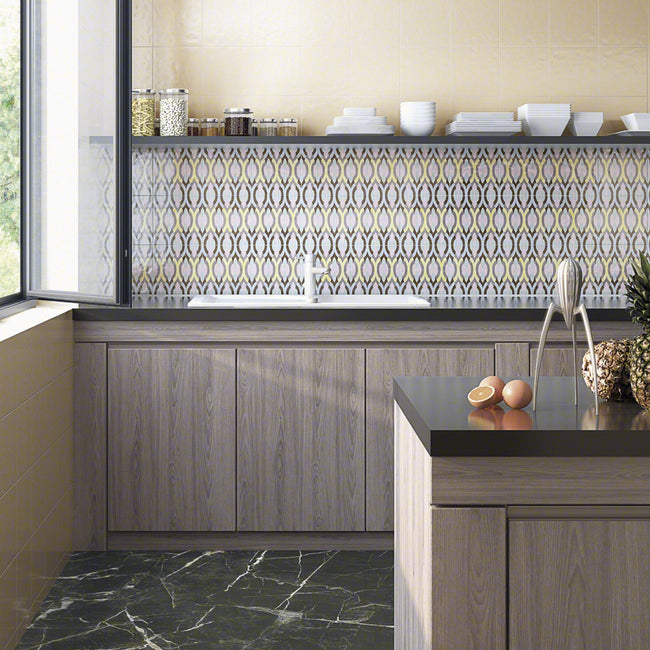 VIVES RUBRICA PAOLA BEIGE-B 20x20 BRILLANT