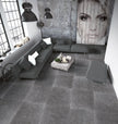 B&B Blue Stone en situation — carrelage effet pierre