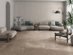 B&B Deep Stone Argilla (taupe) en situation — carrelage effet pierre