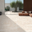 B&B Deep Stone Corda (beige) en situation — carrelage effet pierre