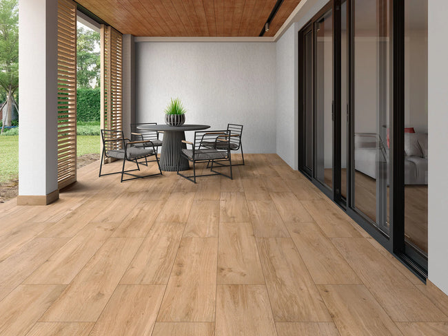 B&B Dolomiti Cortina (foncé) en situation — carrelage effet bois