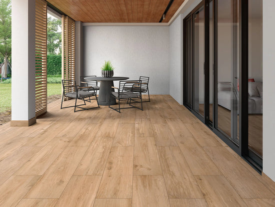 B&B Dolomiti Cortina (foncé) en situation — carrelage effet bois