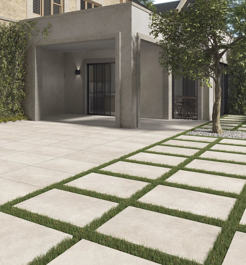 B&B Kayros en situation — carrelage effet pierre