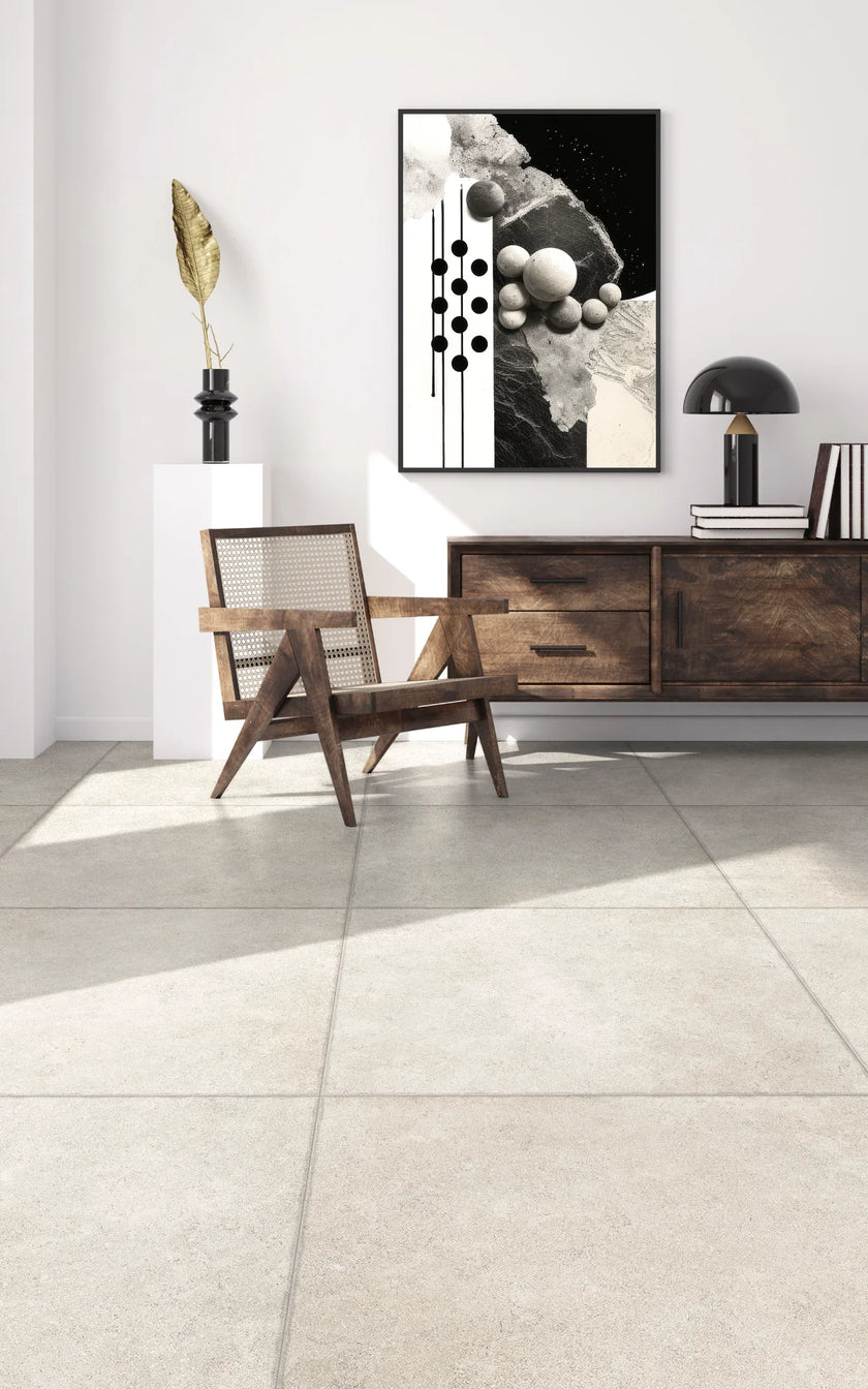 B&B Kayros en situation — carrelage effet pierre