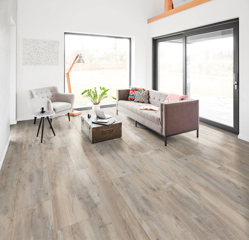 B&B My Wood Grey en situation — carrelage effet bois