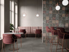 BOXER Madras Suburbia Grey 60x60 cm en situation