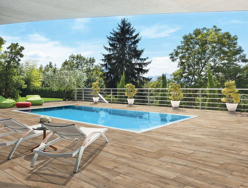 B&B My Wood en situation — carrelage effet bois