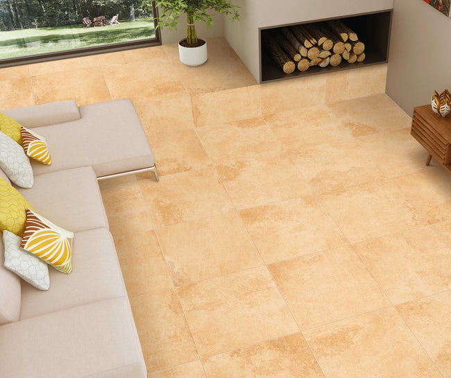 CRZ64 Dahoam en situation — carrelage effet pierre