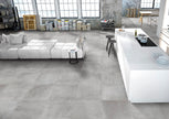 CRZ64 Maison en situation — carrelage effet béton