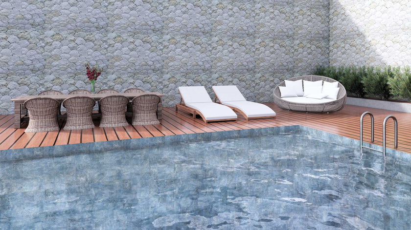 CRZ64 Spa & Pools en situation — carrelage carrelage de piscine