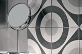 Fioranese Cementine Black & White en situation — carrelage carreau de ciment