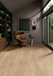 Lames Margres Bare&Bold Bare Beige 20x120 en ambiance bureau