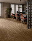 Lames Margres Bare&Bold Bare Dark Beige 20x120 en ambiance bureau