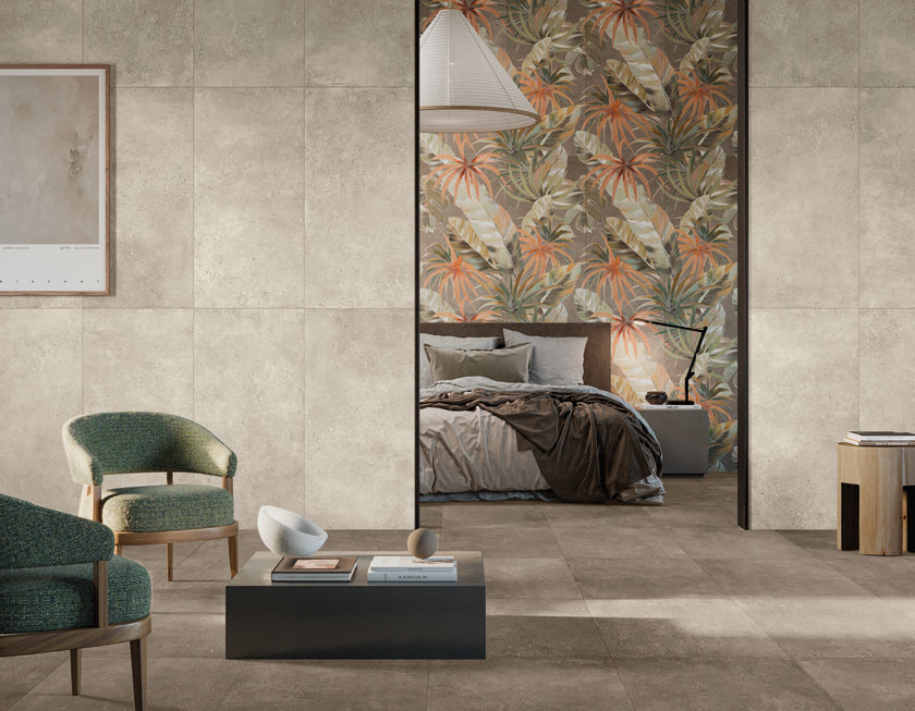 BOXER Madras Suburbia Ivory 60x120 cm en situation