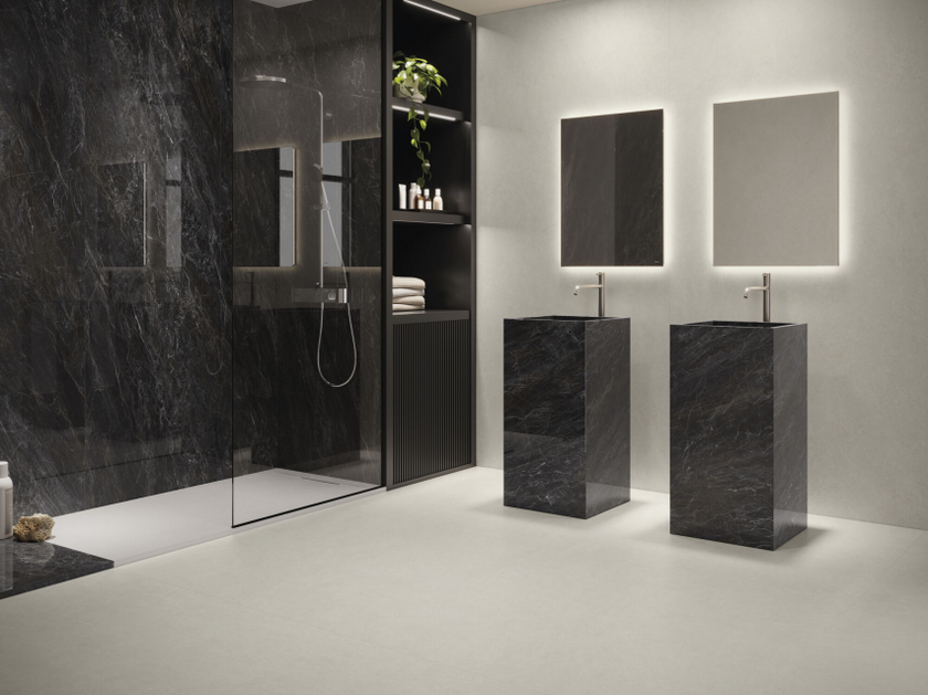 Carrelage effet béton Cifre Xlife Ivory 120x280 cm