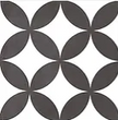 Carrelage effet carreaux de ciment Kerion Neocim Classic Fleur Noir 20x20 cm – vue 2