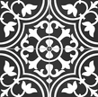 Carrelage effet carreaux de ciment Kerion Neocim Classic D Noir N 20x20 cm – vue 2