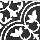 Carrelage effet carreaux de ciment Kerion Neocim Classic D Noir N 20x20 cm – vue 3