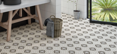 Carrelage effet carreaux de ciment Kerion Neocim Classic Champagne 20x20 cm