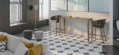Carrelage effet carreaux de ciment Kerion Neocim Classic Lune Graphite 20x20 cm