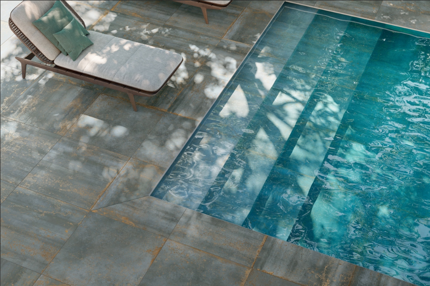 Carrelage effet métal Gardenia Orchidea Oxide Green – vue 4