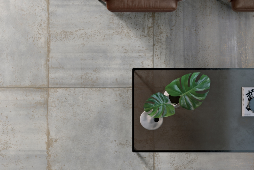 Carrelage effet métal Gardenia Orchidea Oxide Aluminium