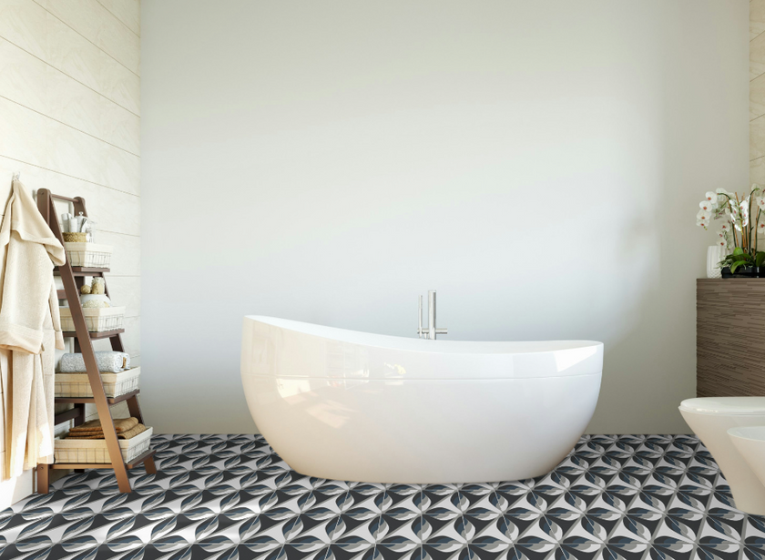 Carrelage effet carreaux de ciment Cifre Hidra Ona Cold 20x20 cm
