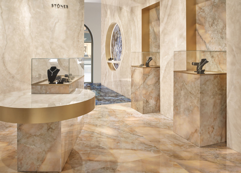 EMIL CERAMICA TELE DI MARMO LUMIA GOLDEN AMBRA 120x120 FULL LAPPATO