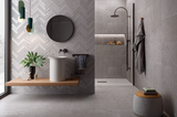 EMILCERAMICA TOTALOOK GRIGIO 40x80  DECORO INCROCI