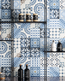 FIORANESE CEMENTINE SHINY MIX BLUE LUCIDO 20x20