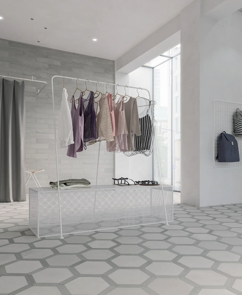 WOW LOVE AFFAIRS CONCRETE HEXAGON LIGHT GREY 20x23 MAT