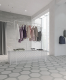 WOW LOVE AFFAIRS CONCRETE HEXAGON LIGHT GREY 20x23 MAT