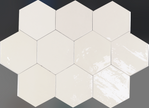 WOW ZELLIGE HEXA WHITE 10,8x12,4 GLOSS
