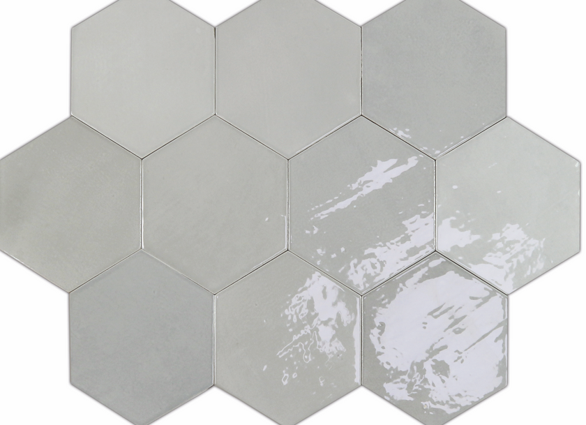 WOW ZELLIGE HEXA GREY 10,8x12,4 GLOSS