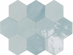 WOW ZELLIGE HEXA AQUA 10,8x12,4 GLOSS