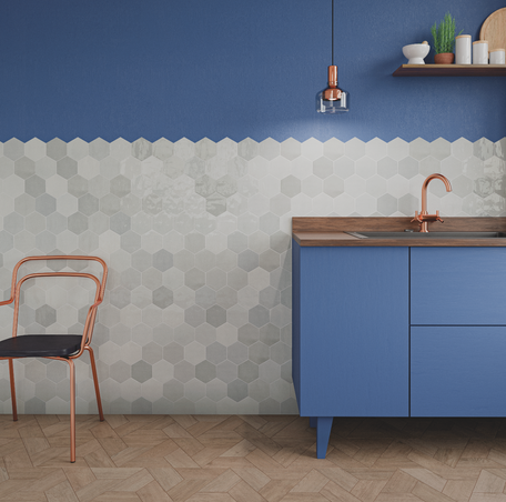 WOW Zellige Hexa Grey 10,8x12,4