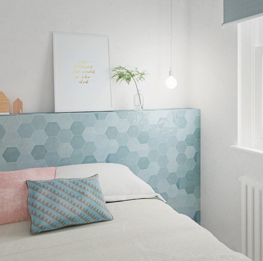 WOW ZELLIGE HEXA AQUA 10,8x12,4 GLOSS