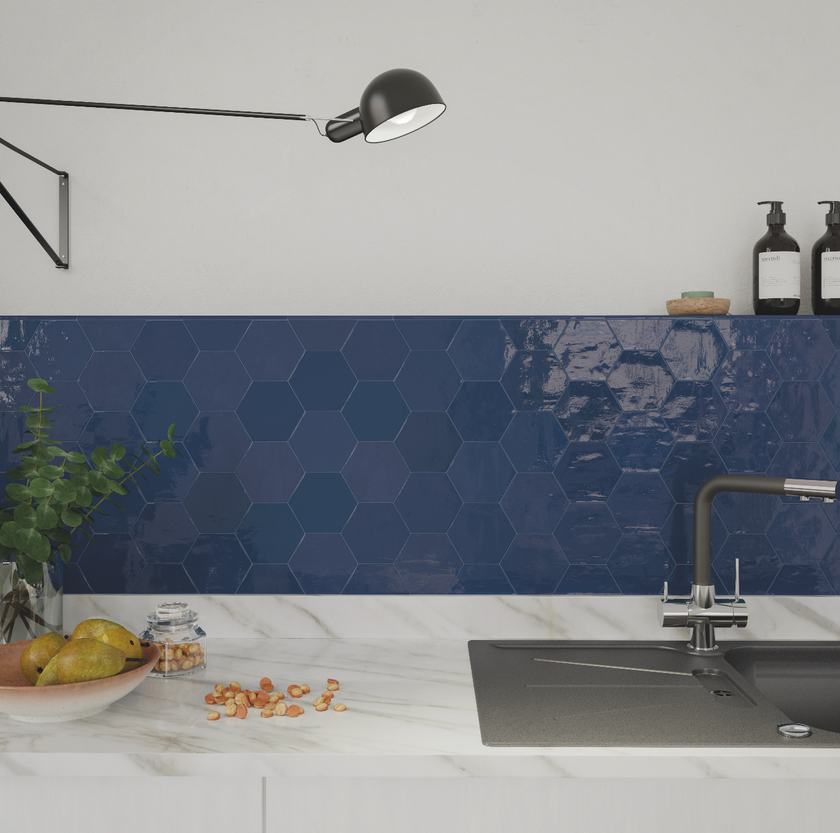 WOW ZELLIGE HEXA COBALT 10,8x12,4 GLOSS
